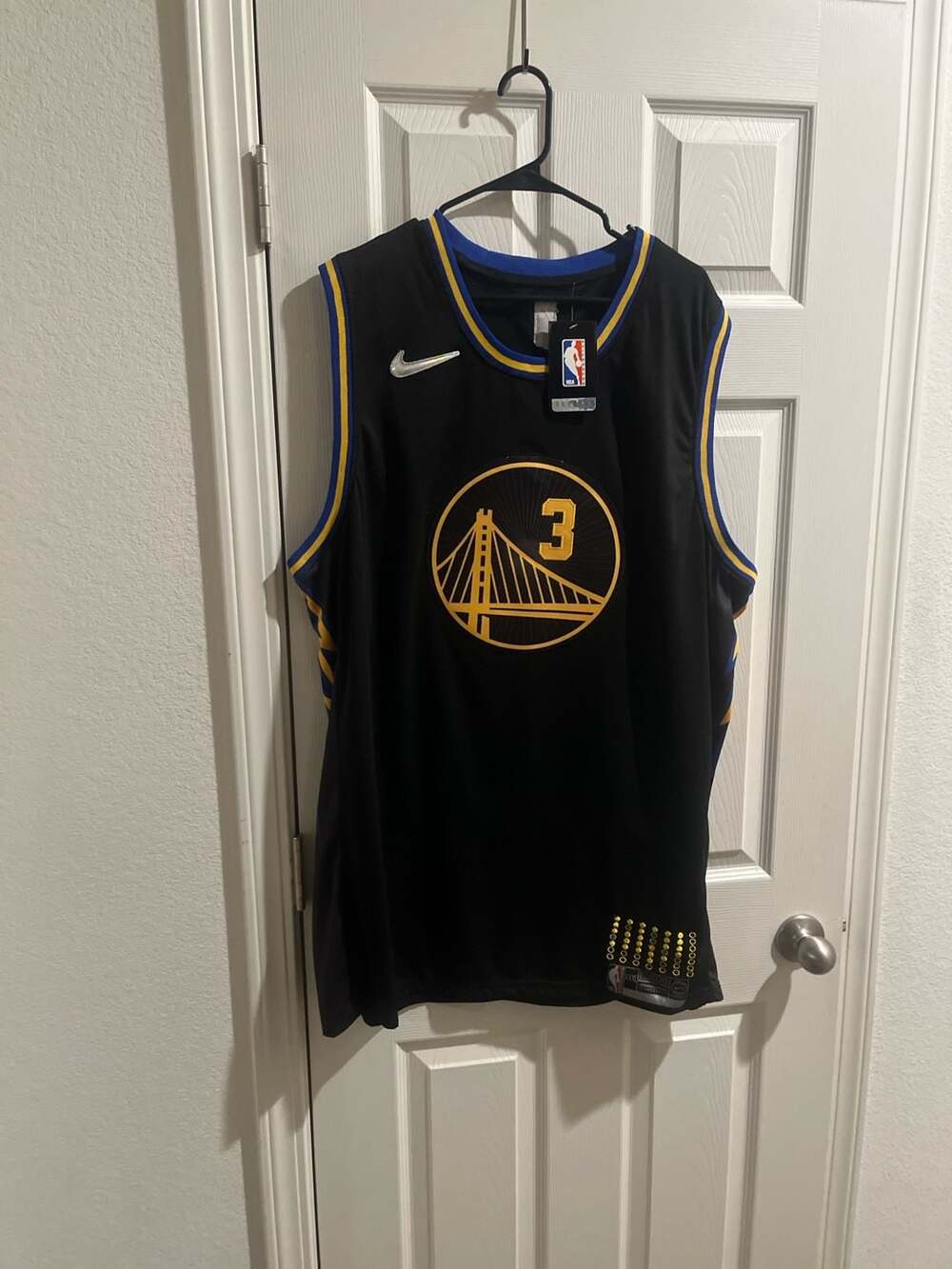 Nike Golden State Warriors Jordan Poole 3 NBA 75th Anniversary Jersey XXXL